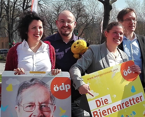 ÖDP Bundesparteitag Hof, 07.04.2019, alle EU-Spitzen-Kandidaten für den Artenschutz parat!