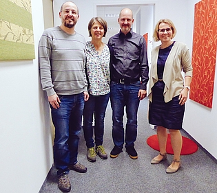 Von links: Alexander Abt, Barbara Holzmann, Robert Neuhauser und Kirsi Hofmeister-Streit