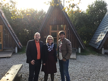 Bezirksräte Alexander Abt, Kirsi Hofmeister-Streit und GF Thomas Bechteler