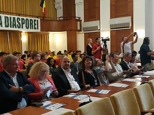 Offzielle Begrüßung beim Regionalrat in Suceava